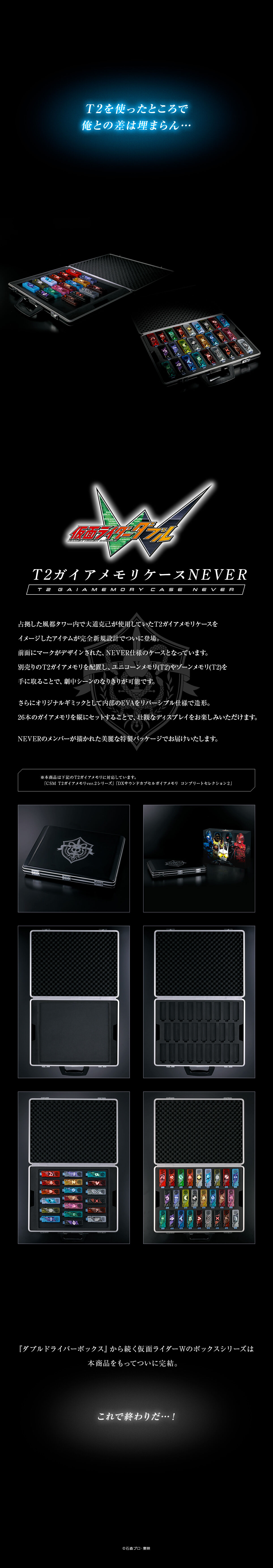 仮面ライダーW T2ガイアメモリケースNEVER | 仮面ライダーW（ダブル