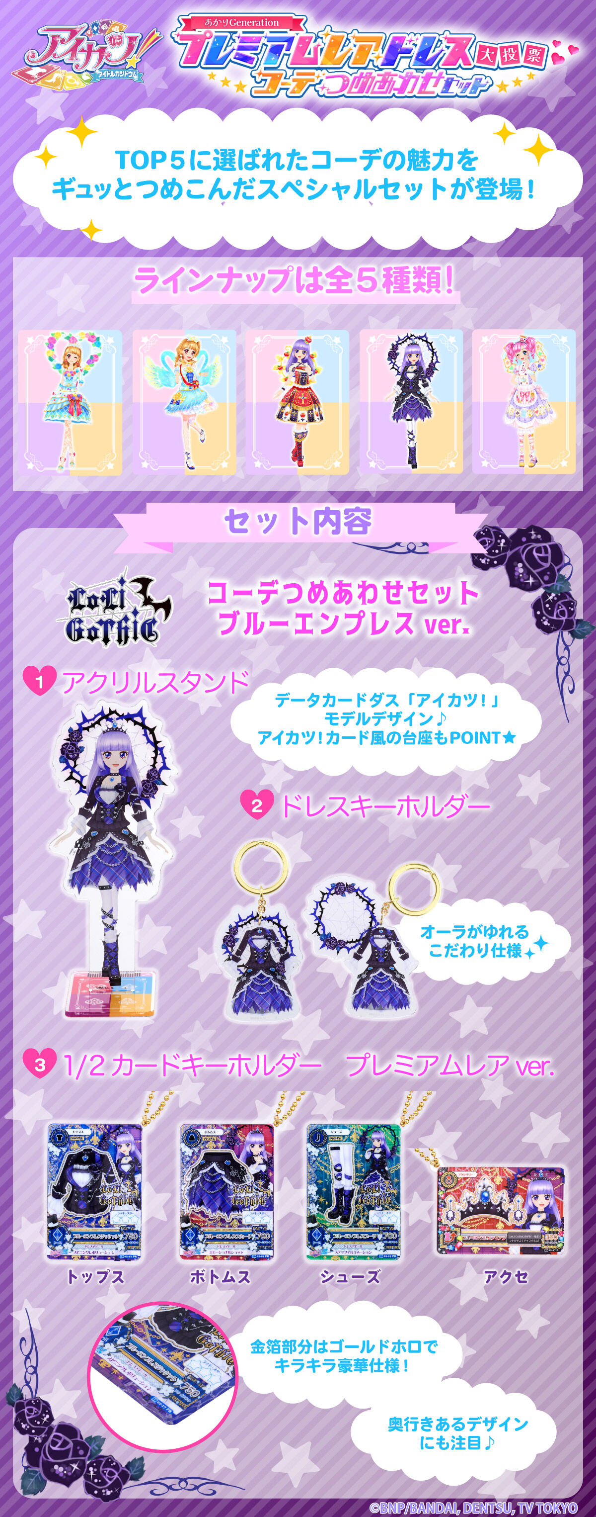 予約販売】アイカツ！あかりGeneration コーデつめあわせセット ブルー