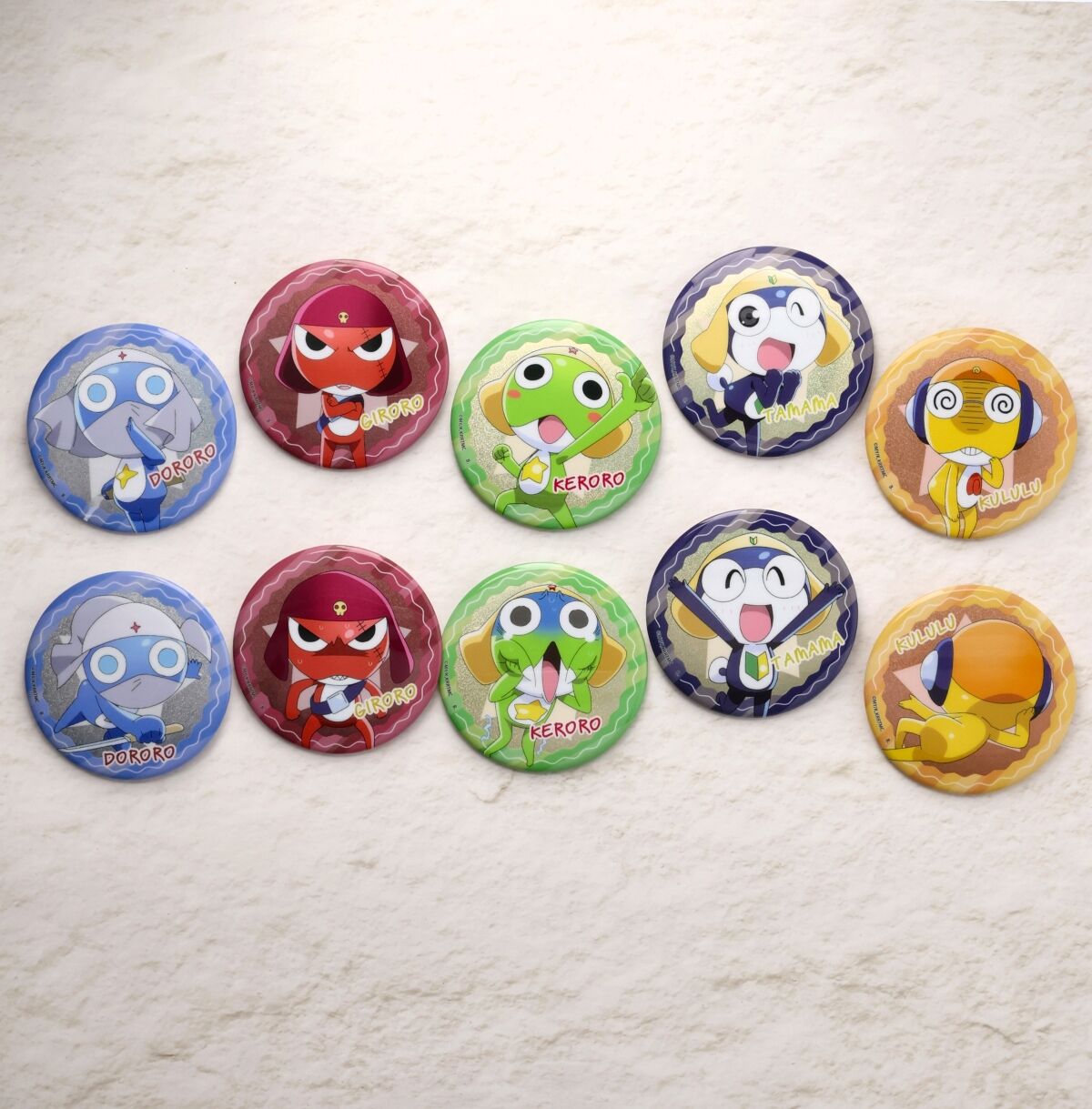 ハピクロ！】新劇場版☆ケロロ軍曹 ホロ缶バッジ(全10種