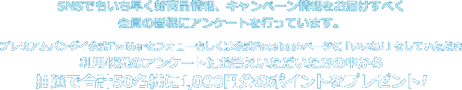 アンケートに答えて50名様に1000円分のポイントが当たる プレミアムバンダイsnsアンケート プレミアムバンダイ