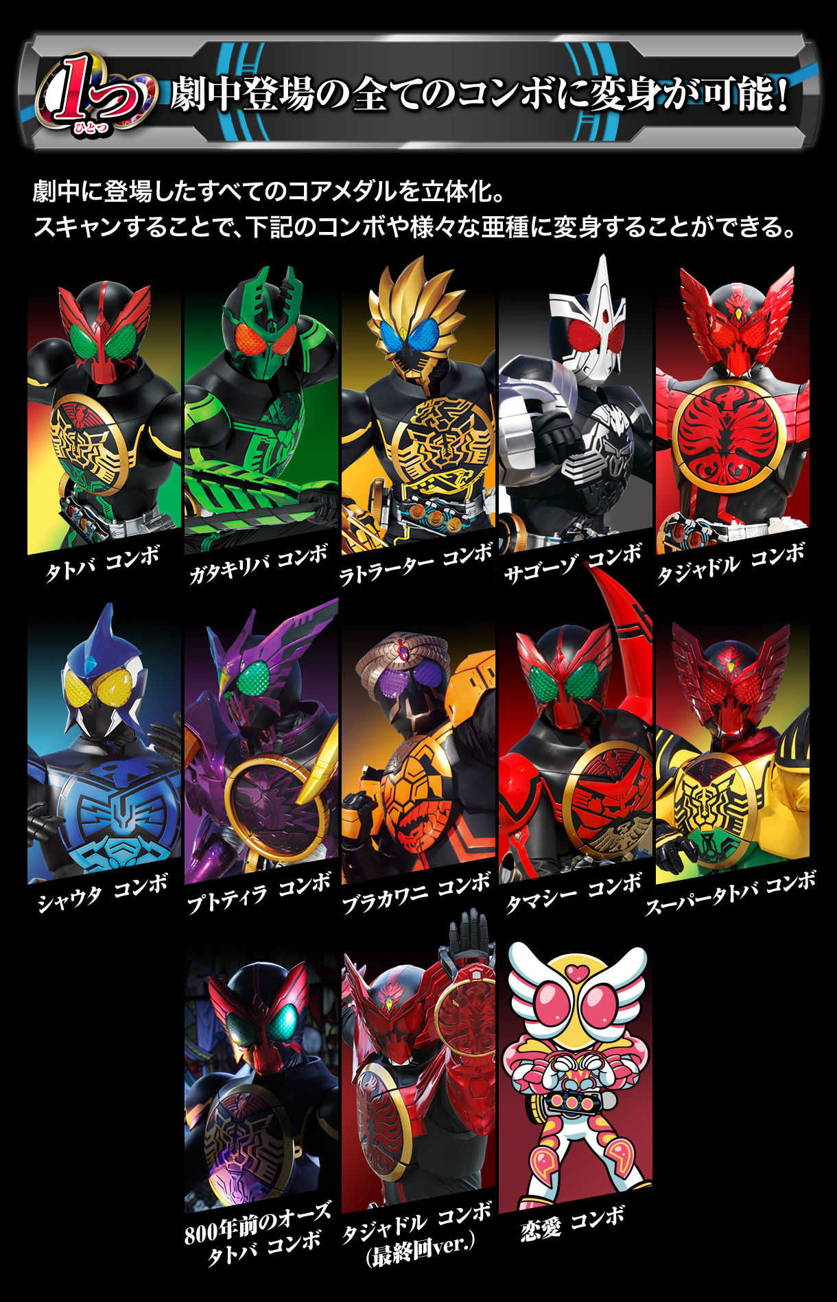 Complete Selection Modification Ooo Driver Complete Set Csmオーズドライバーコンプリートセット 仮面ライダーオーズ Ooo 趣味 コレクション バンダイナムコグループ公式通販サイト