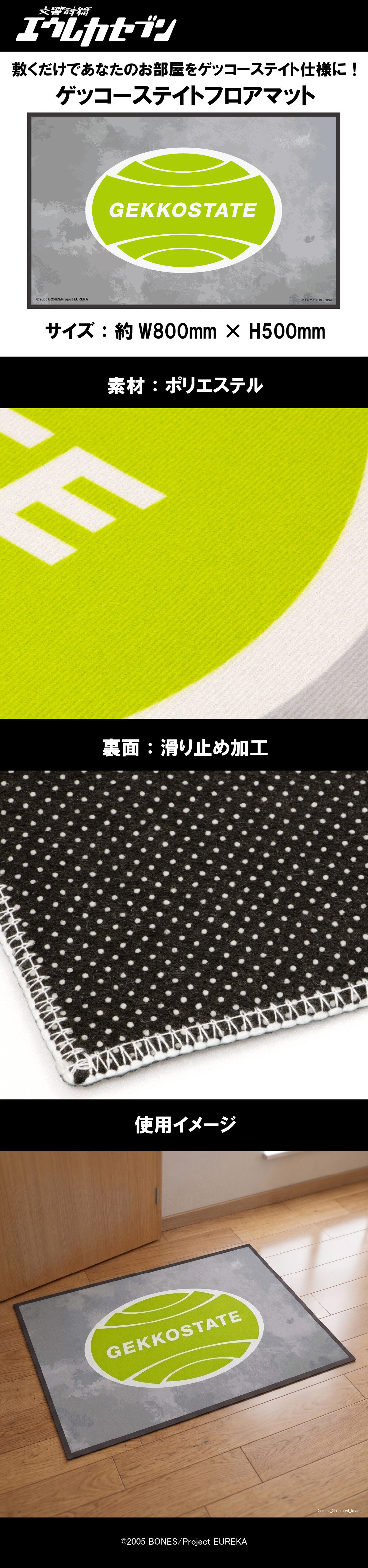 交響詩篇エウレカセブン ゲッコーステイトフロアマット | ファッション