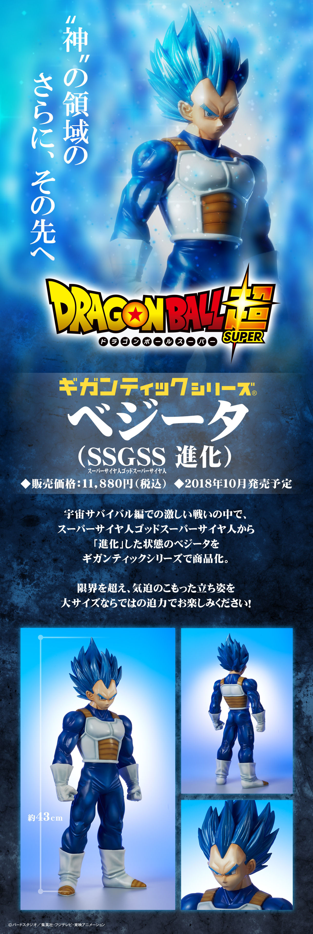 ギガンティックシリーズ　ドラゴンボール超　ベジータ（SSGSS 進化）【再販】