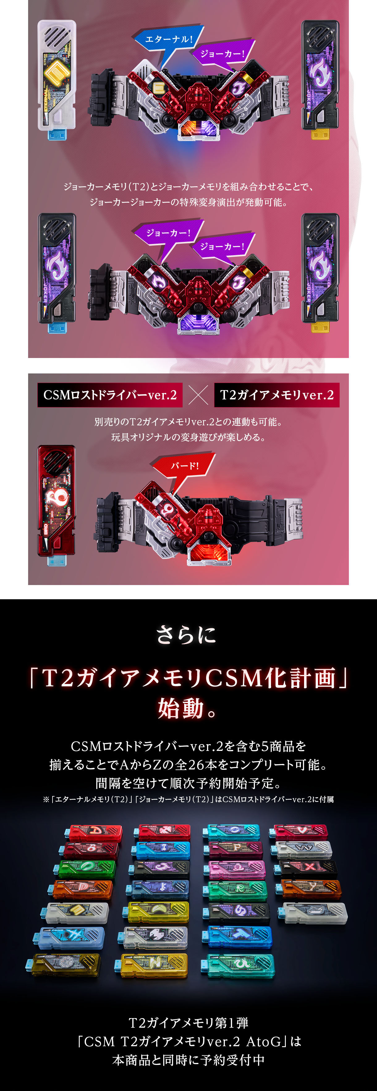 さらに「T2ガイアメモリCSM化計画」始動。