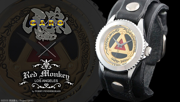 牙狼<GARO> × Red Monkey Designs Collaboration Wristwatch GOLD | 牙狼＜GARO＞シリーズ  ファッション・アクセサリー | アニメグッズ ・おもちゃならプレミアムバンダイ｜バンダイナムコグループの公式通販サイト