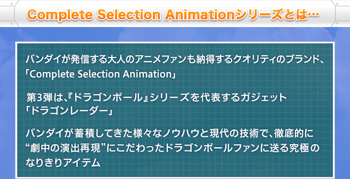 Complete Selection Animationシリーズとは…
