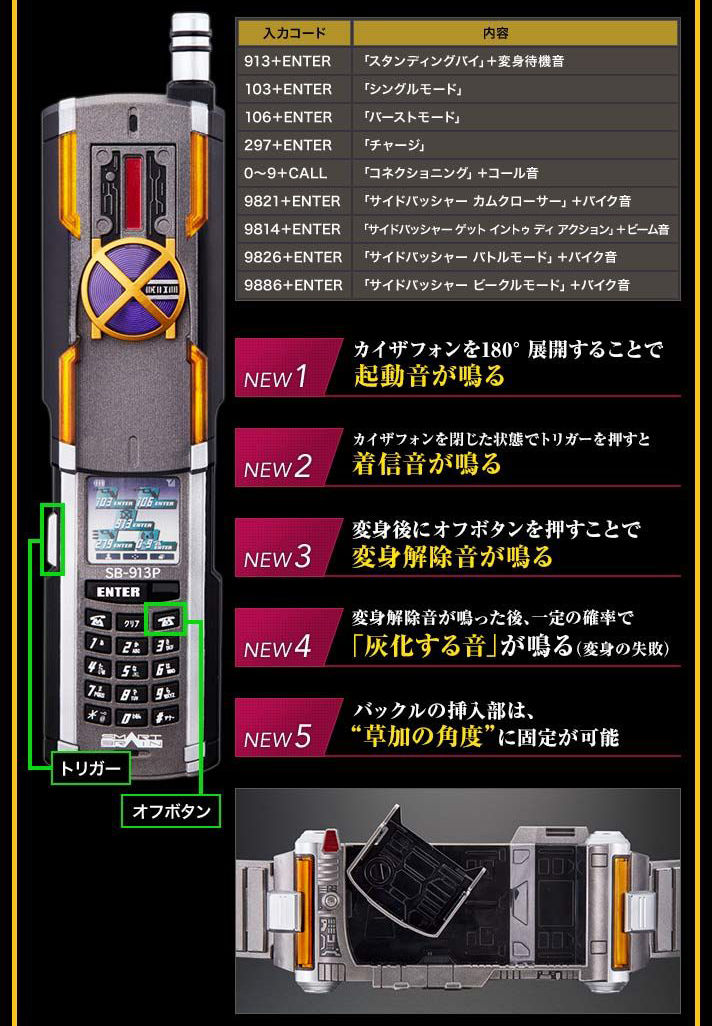 抽選販売】COMPLETE SELECTION MODIFICATION KAIXADRIVER（CSMカイザ