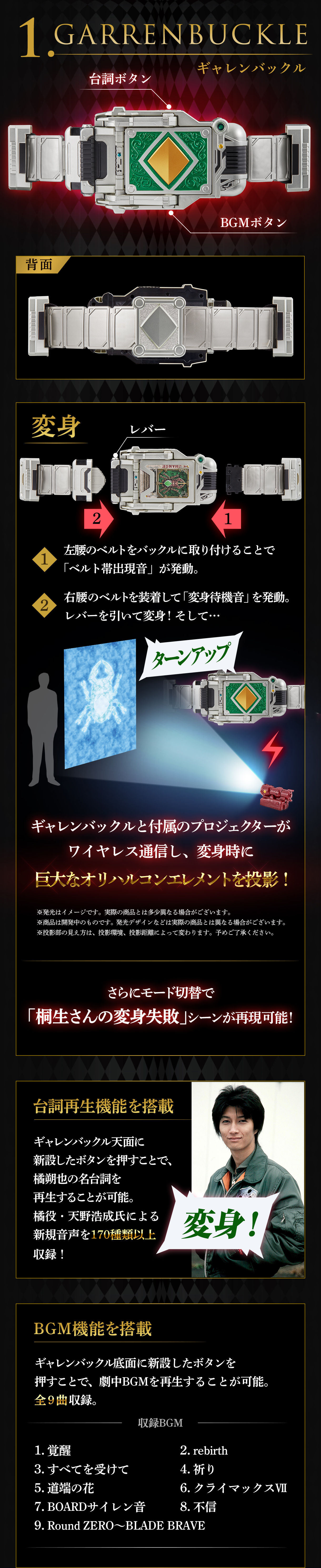 ギャレンバックル&ラウズアブゾーバー&ギャレンラウザー | COMPLETE