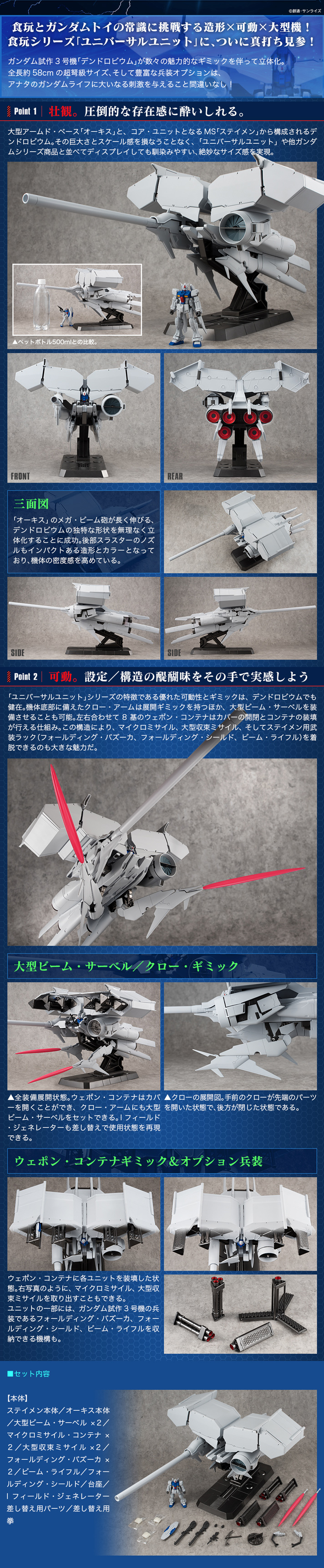 機動戦士ガンダムユニバーサルユニット ガンダム試作3号機 デンドロビウム【PB限定】 | 機動戦士ガンダム0083 フィギュア・プラモデル・プラキット  | アニメグッズ ・おもちゃならプレミアムバンダイ｜バンダイナムコグループの公式通販サイト