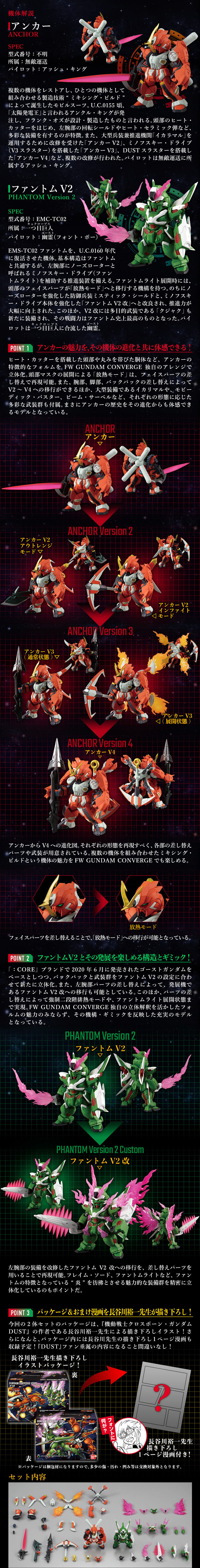 FW GUNDAM CONVERGE:CORE 機動戦士クロスボーン・ガンダム DUST