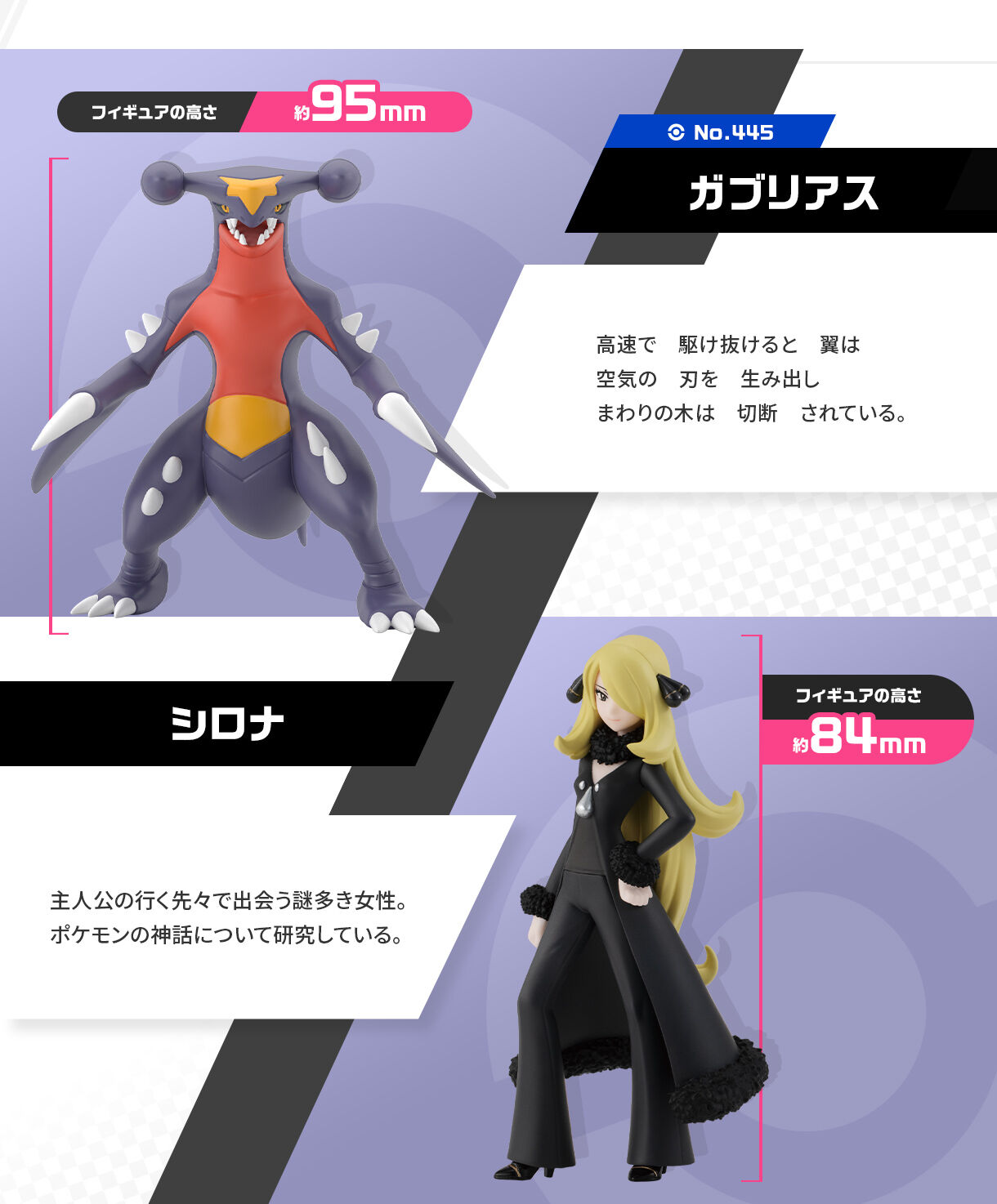 ポケモンスケールワールド シンオウ地方 シロナ＆ガブリアス【再