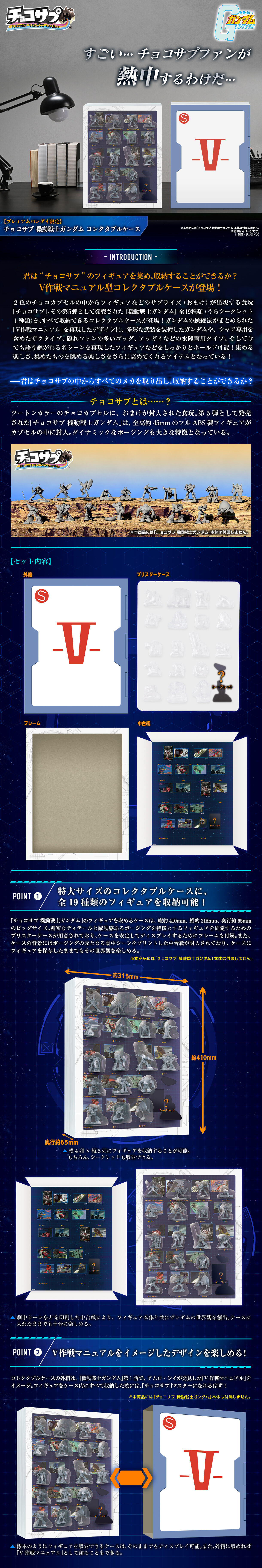 チョコサプ 機動戦士ガンダム コレクタブルケース【プレミアムバンダイ限定】