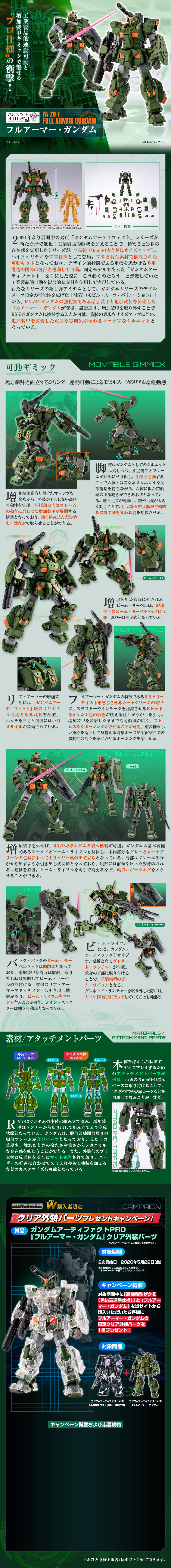 ガンダムアーティファクトPRO フルアーマー・ガンダム【2次：2026年12