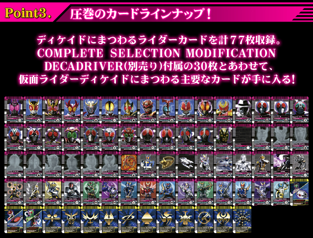 COMPLETE SELECTION MODIFICATION RIDER CARD（ＣＳＭライダーカード