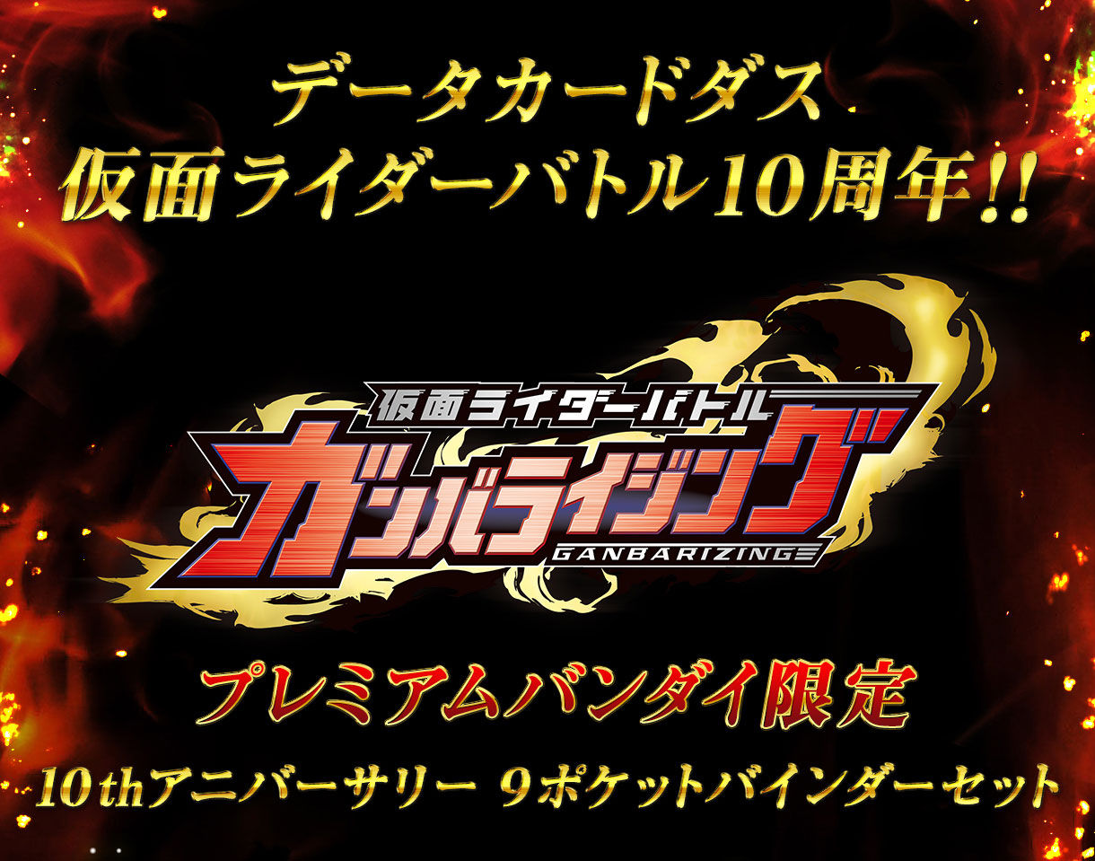 仮面ライダーバトル ガンバライジング 10thアニバーサリー 9ポケットバインダーセット 仮面ライダーシリーズ 趣味 コレクション プレミアムバンダイ公式通販