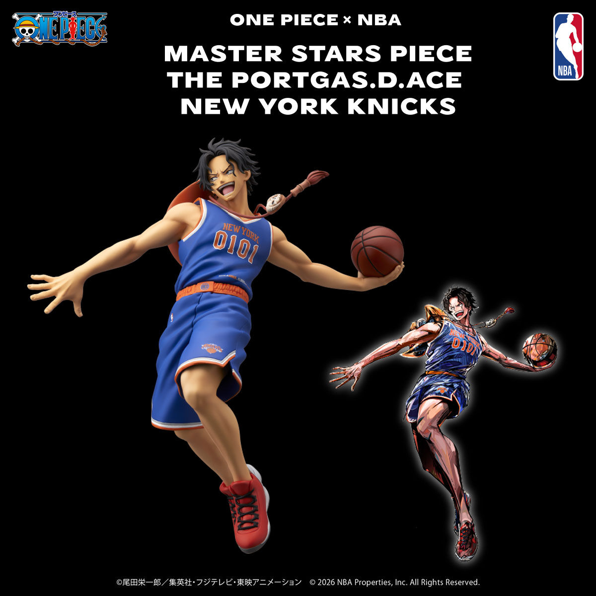 ONE PIECE �~ NBA MASTER STARS PIECE THE PORTGAS.D. ACE NEW YORK KNICKS