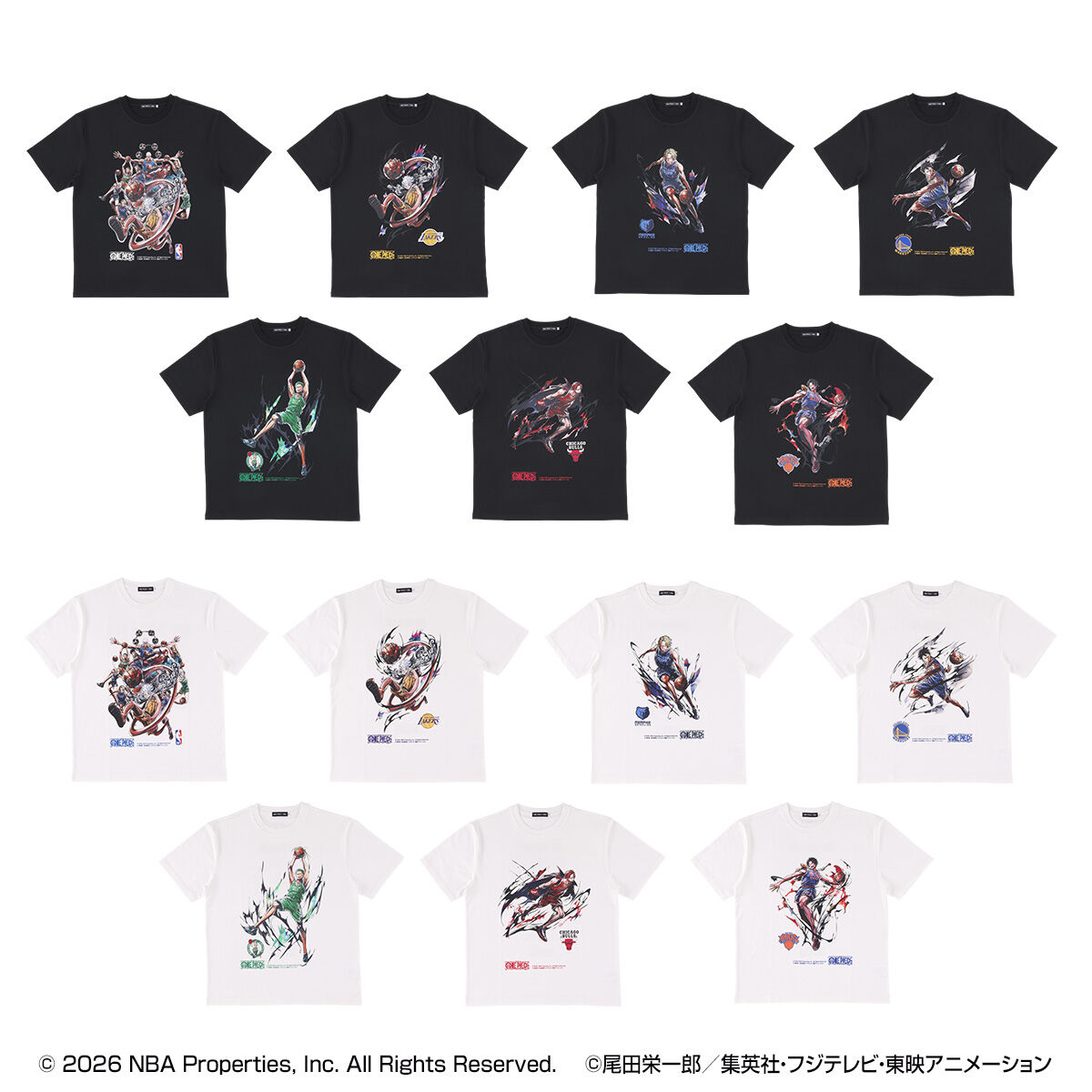 �y���I�̔��zONE PIECE �~ NBA T-Shirts