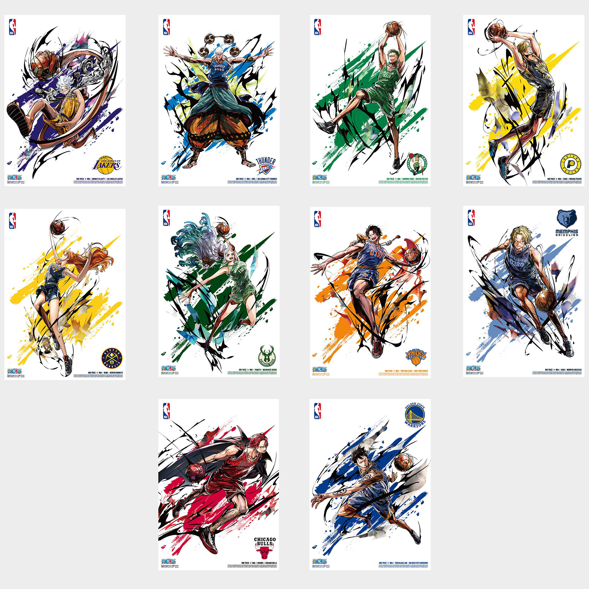 �y���I�̔��zONE PIECE �~ NBA MINI POSTER SET
