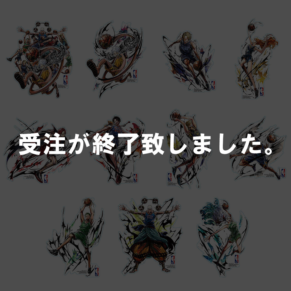 ONE PIECE �~ NBA STICKER