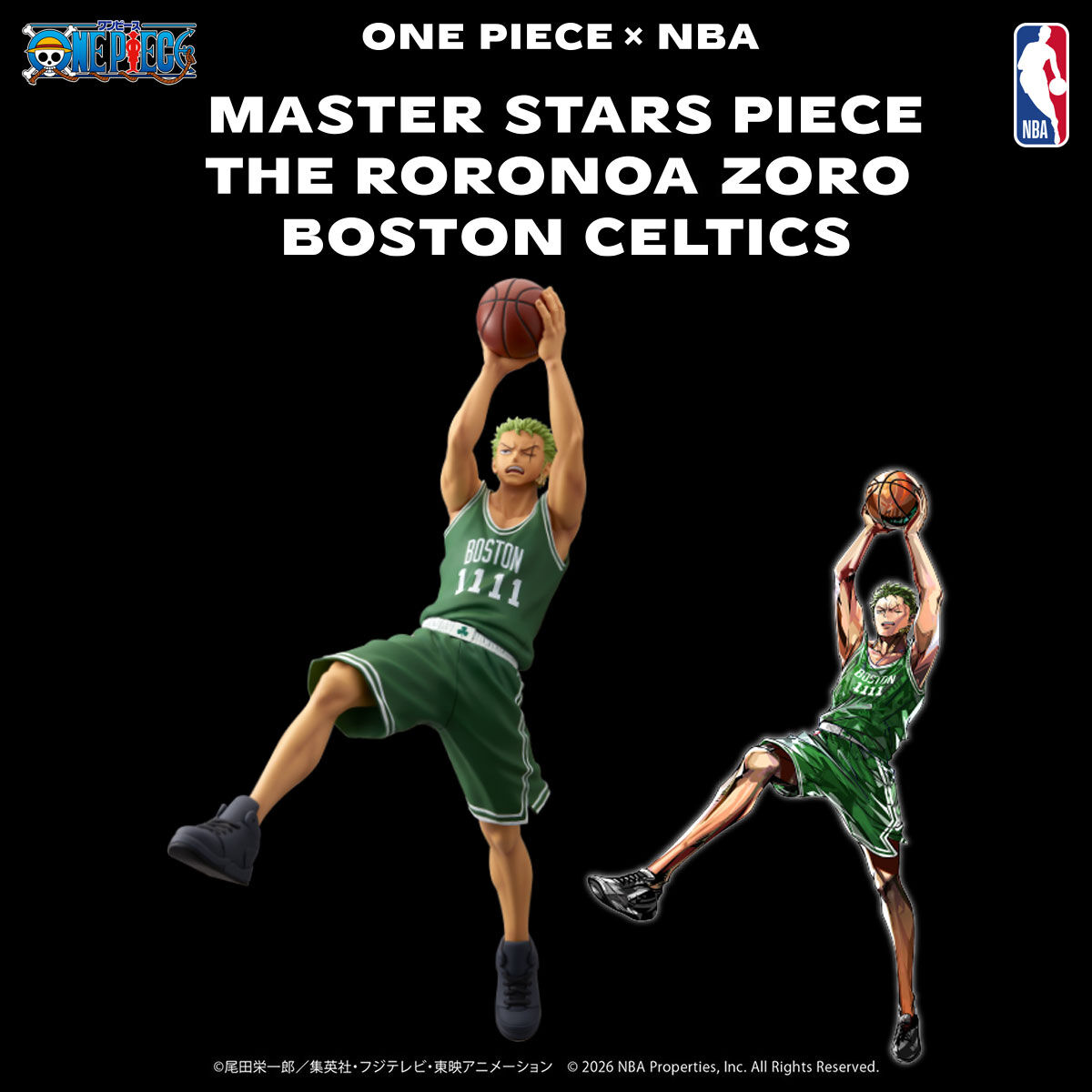 ONE PIECE �~ NBA MASTER STARS PIECE THE RORONOA ZORO BOSTON CELTICS