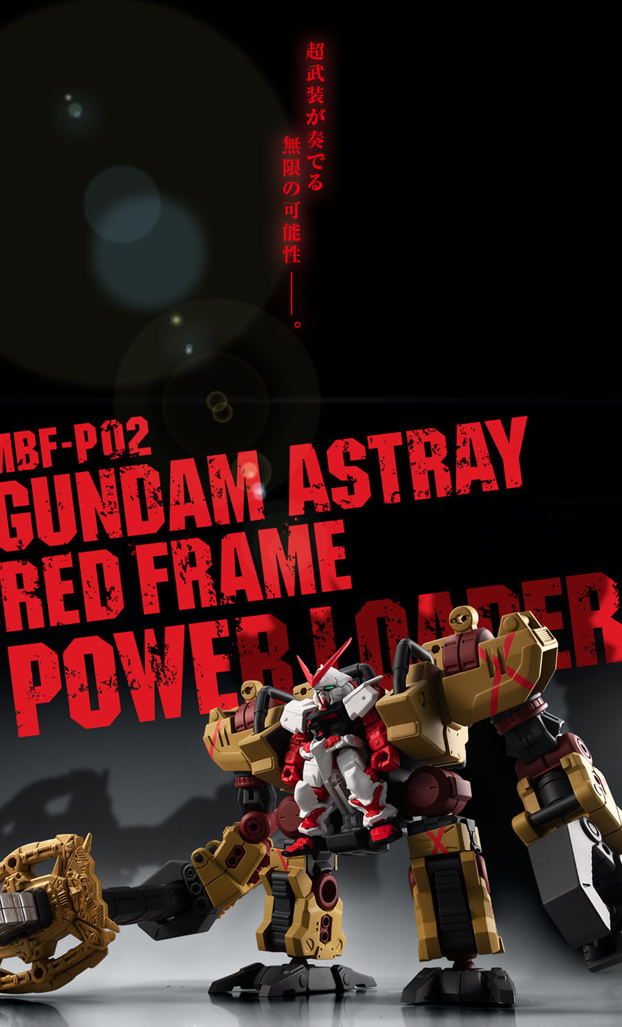 Gashapon Gundam Series: Gundam Mobile Suit Ensemble EX32 MBF-P02 Gundam Astray Red Frame + Power Loader set