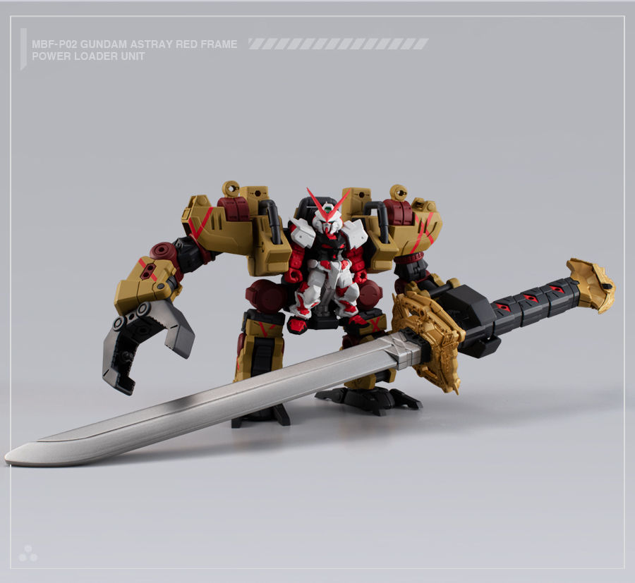 Gashapon Gundam Series: Gundam Mobile Suit Ensemble EX32 MBF-P02 Gundam Astray Red Frame + Power Loader set