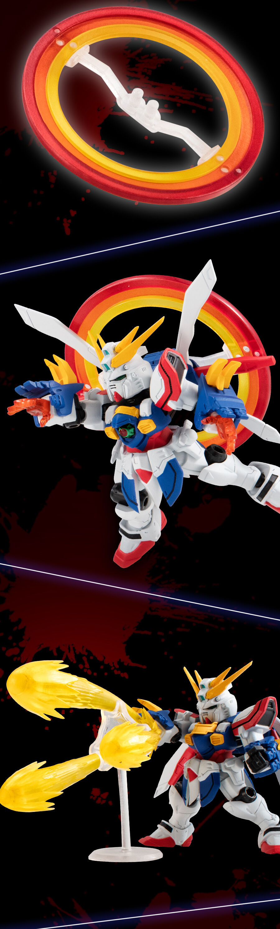 MS Ensemble EX43 GF13-017NJⅡ Burning(God) Gundam Option set
