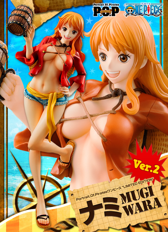 メガハウスオンラインショップ限定 Portrait.Of.Pirates P.O.P LIMITED EDITION ナミ MUGIWARA Ver.2 ONE PIECE(ワンピース) 1/8 完成品 フィギュア メガハウス