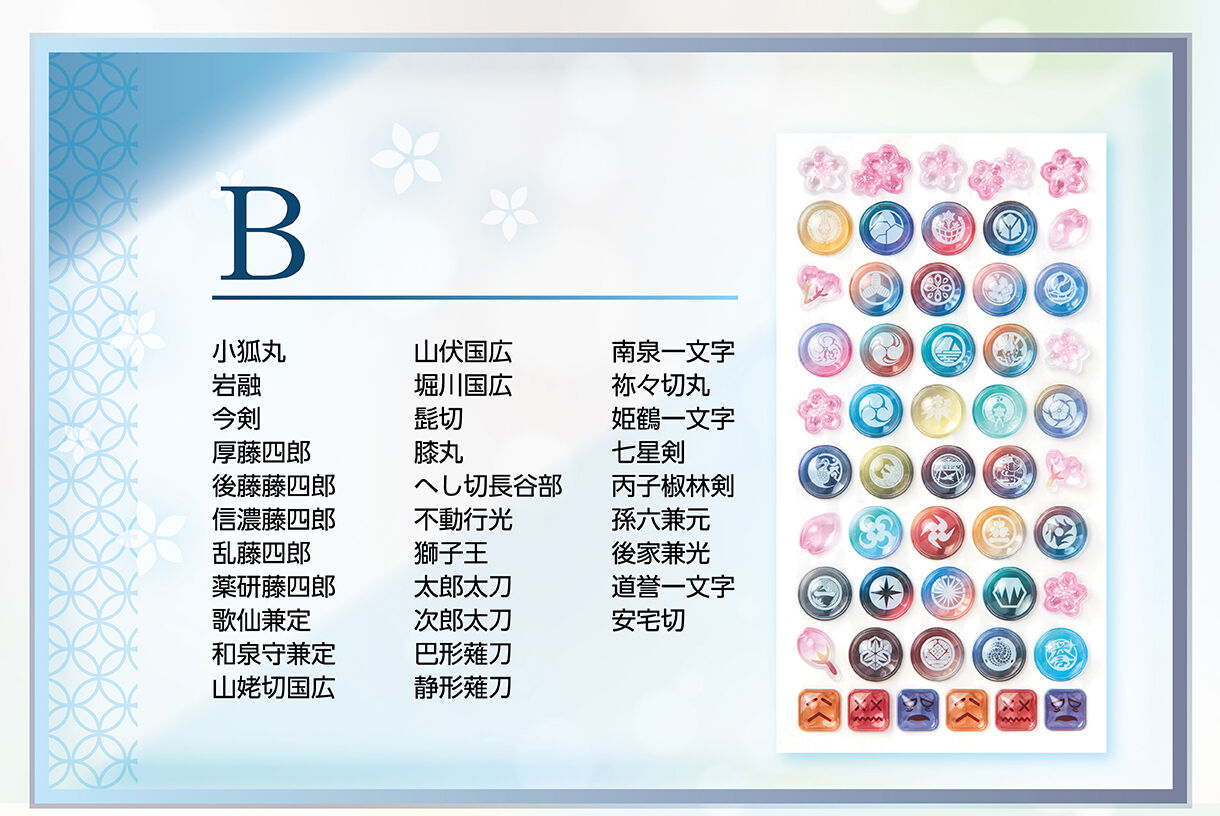 刀剣乱舞ONLINE ボンボンドロップシール(全4種) | 刀剣乱舞ONLINE