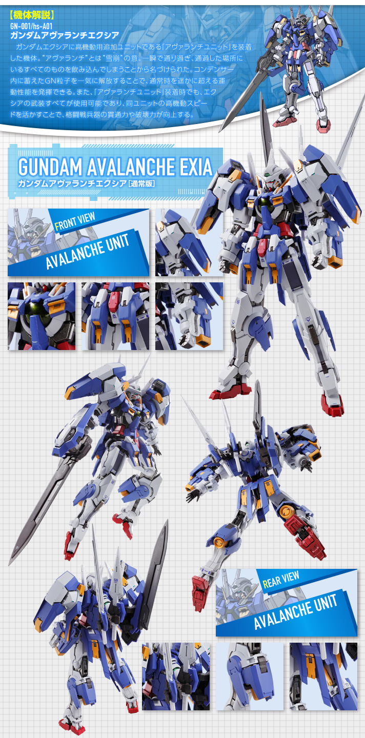 Metal Build GN-001/hs-A01 Gundam Avalanche Exia