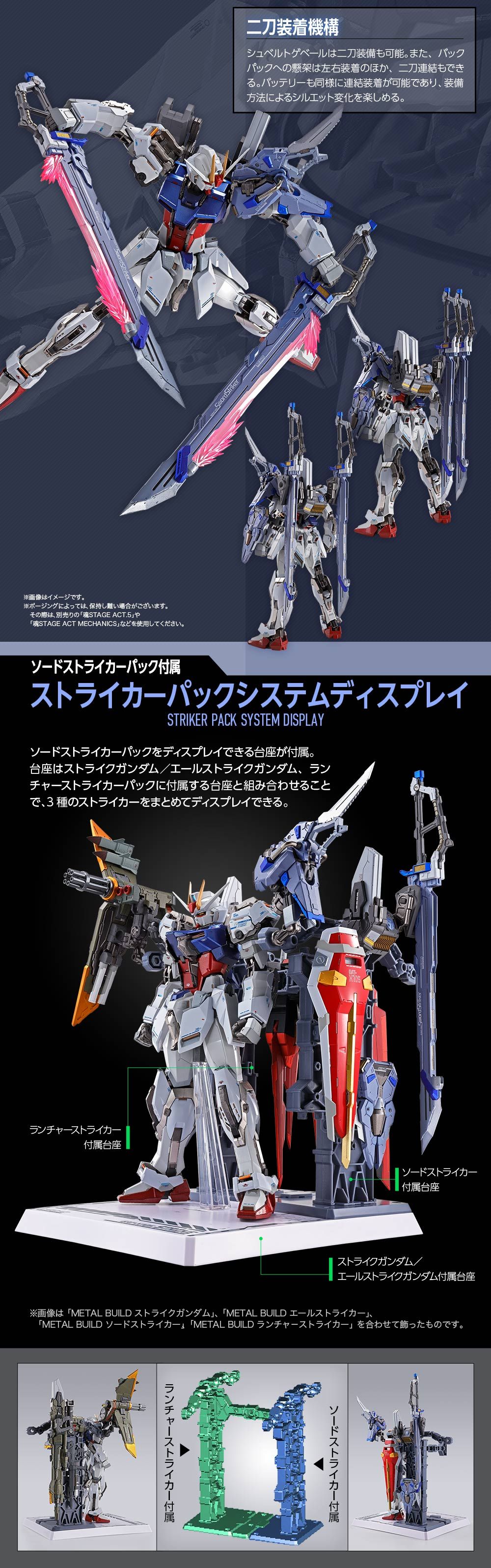 METAL BUILD ストライクガンダム&ソード&ランチャーストライカーセット-