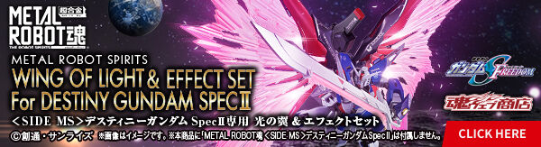 METAL ROBOT魂 ＜SIDE MS＞ デスティニーガンダムSpecII専用光の翼＆エフェクトセット