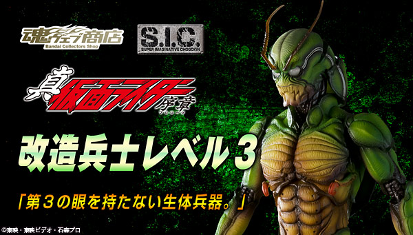 S.I.C. 改造兵士レベル3 | 仮面ライダーシリーズ フィギュア 