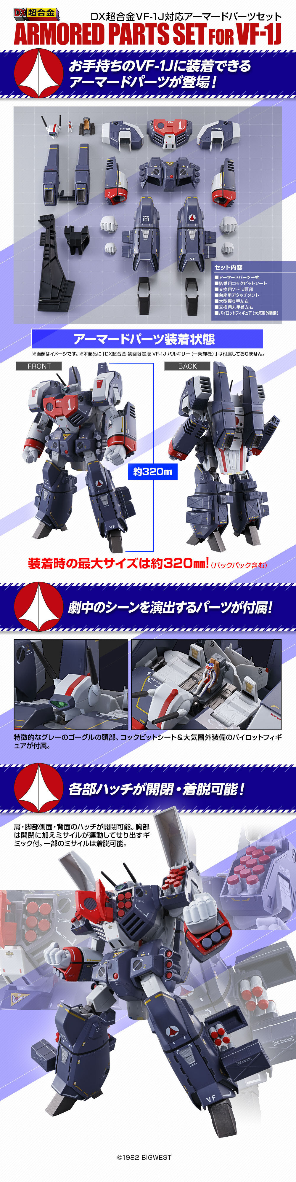 DX超合金 VF-1J対応アーマードパーツセット【2次:2021年10月発送
