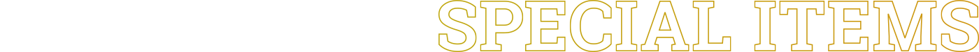 SPECIAL ITEMS