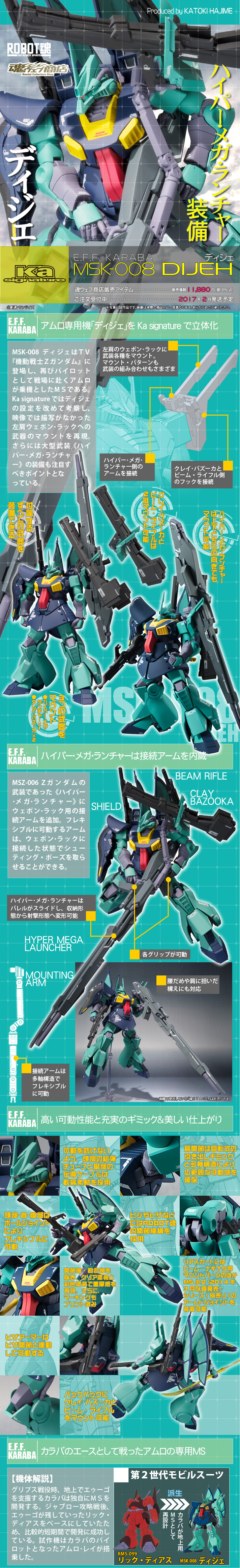 Robot Spirits[Ka Signature](Side MS) MSK-008 Dijeh(Mobile Suit Zeta Gundam)