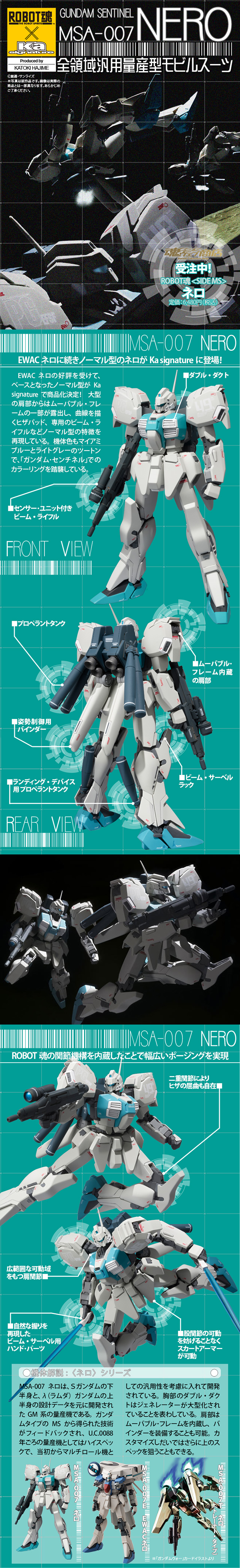 ROBOT魂（Ka signature） ＜SIDE MS＞ ネロ（月面降下仕様