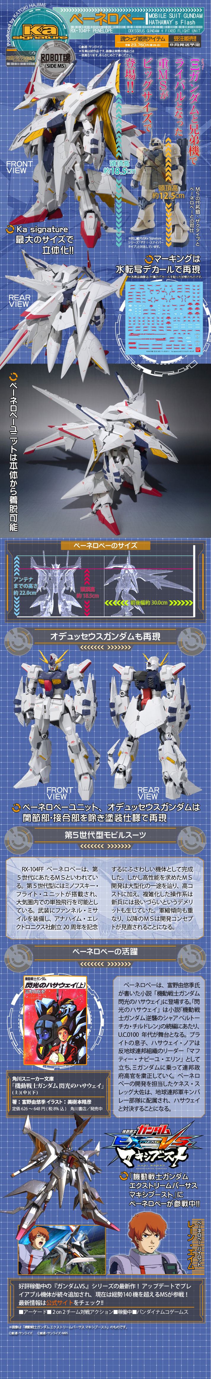 Robot Spirits[Ka Signature](Side MS) RX-104FF Penelope(Odysseus Gundam+Fixed Flight Unit)