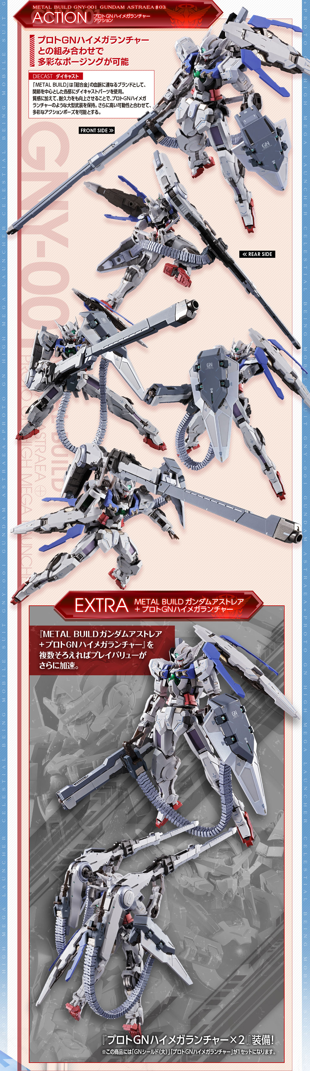 抽選販売】METAL BUILD ガンダムアストレア+プロトGNハイメガ