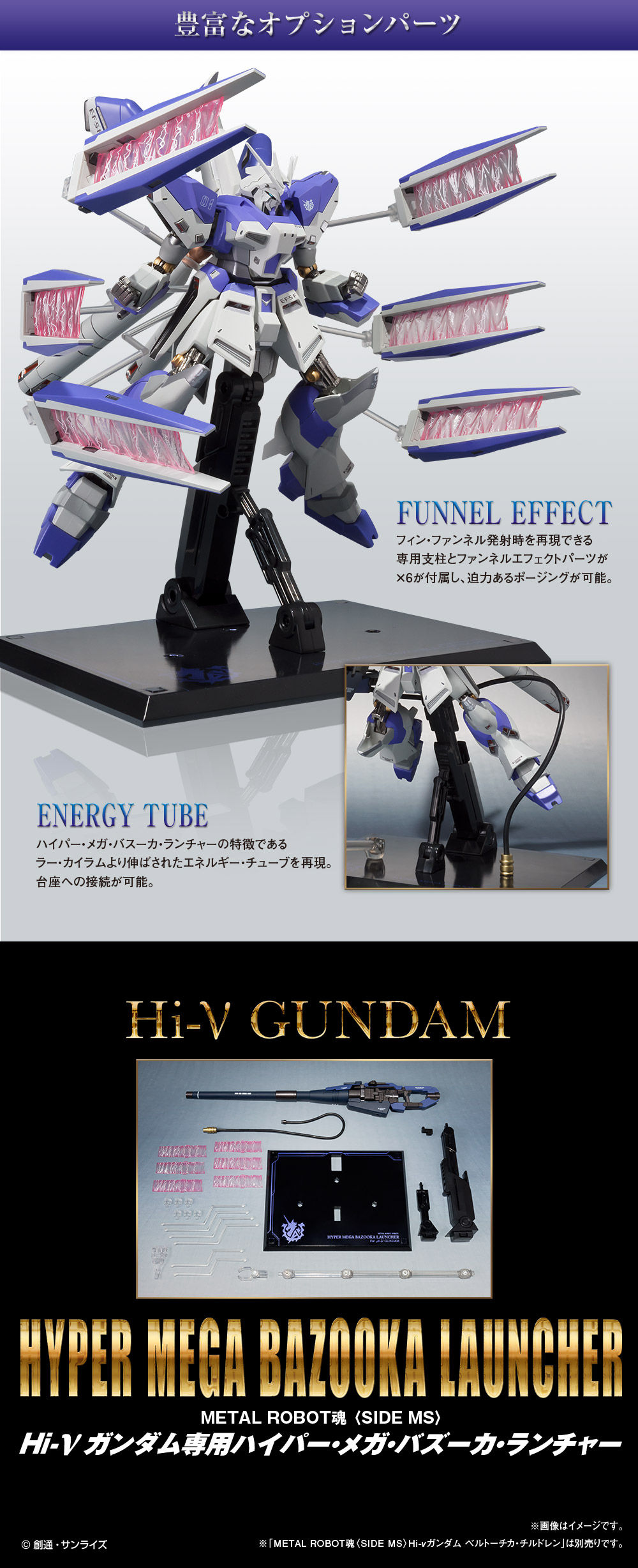 Metal Robot Spirits(Side MS) Hyper Mega Bazooka Launcher for RX-93-ν2 Hi-ν Gundam