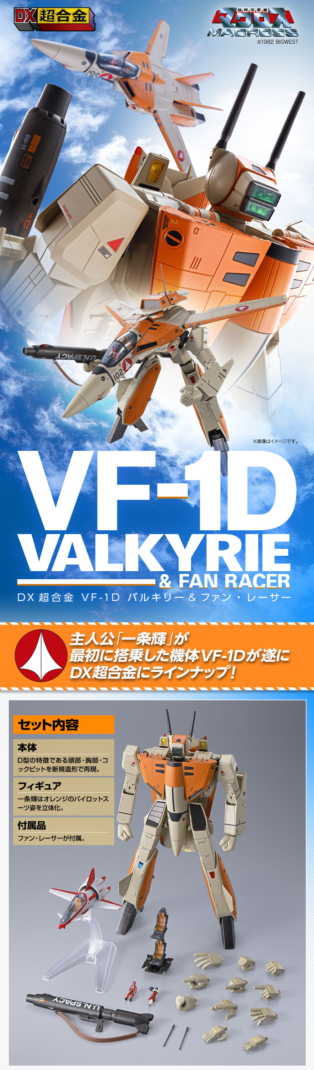 DX超合金 VF-1D バルキリー＆ファン・レーサー | 超時空要塞マクロス