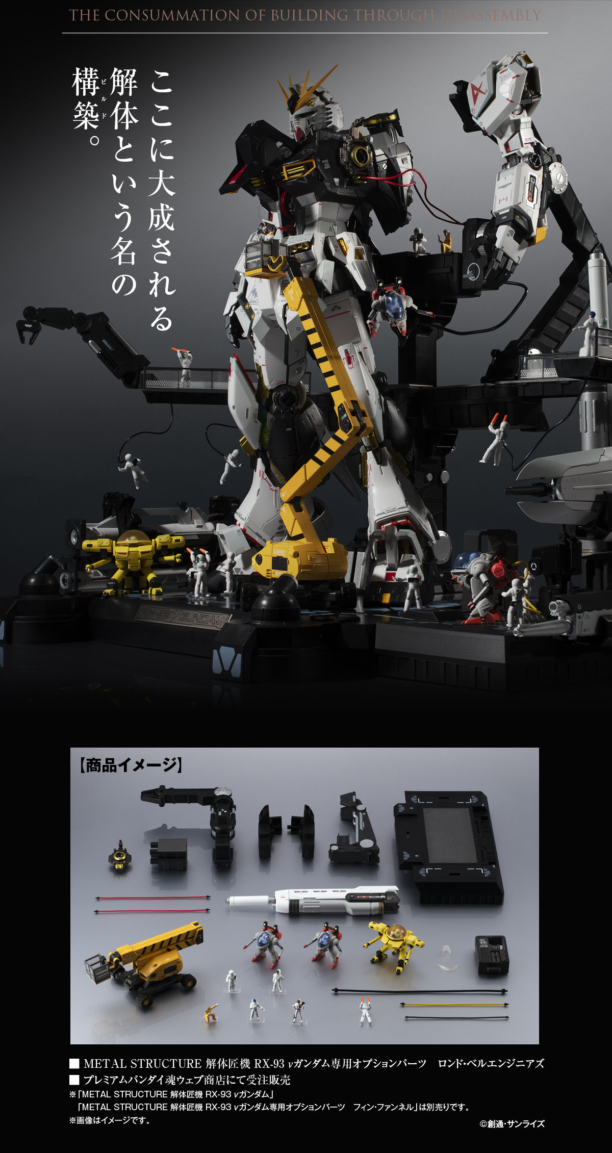 Metal Structure Kaitai-Shou-Ki 1/60 RX-93 ν Gundam Option Parts——Londo Bell Engineers