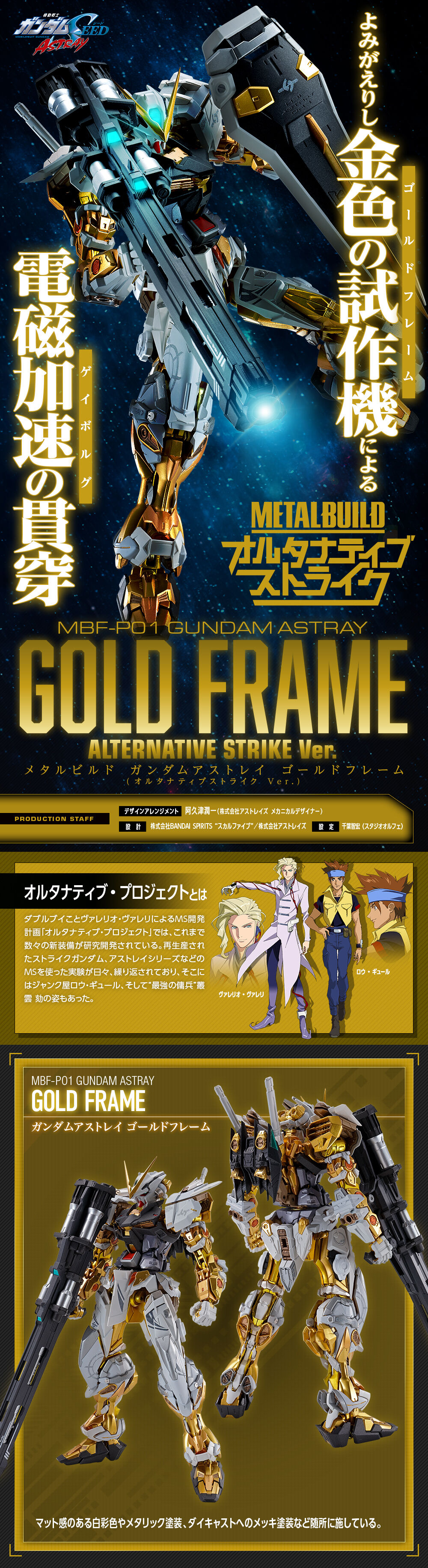 Metal Build MBF-P01 Gundam Astray Gold Frame(Alternative Strike)