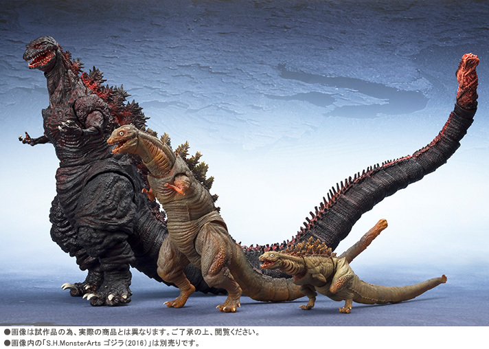 S.H.MonsterArts ゴジラ（2016）&第2形態＆第3形態セット-