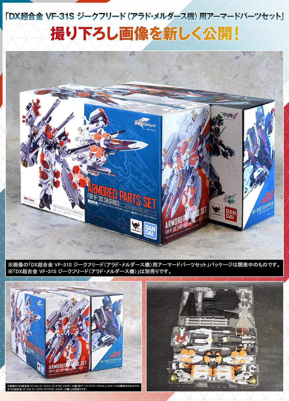 DX超合金 VF-31S ジークフリード(アラド・メルダース機)用アーマード DX超合金 VF-31S ジークフリード(アラド・メルダース機)用アーマード