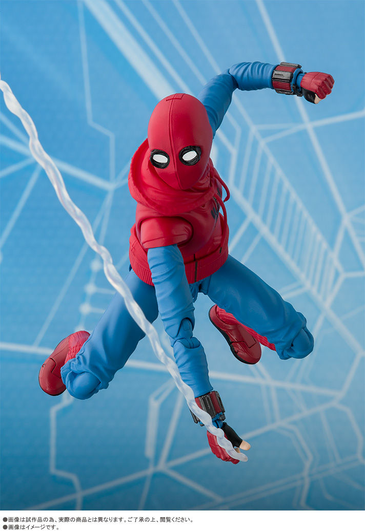 限定入荷★S.H.Figuarts スパイダーマン ホームカミング ホームメイドスーツ & 魂ネイションオプションアクトウォール バンダイ フィギュア スパイダーマン