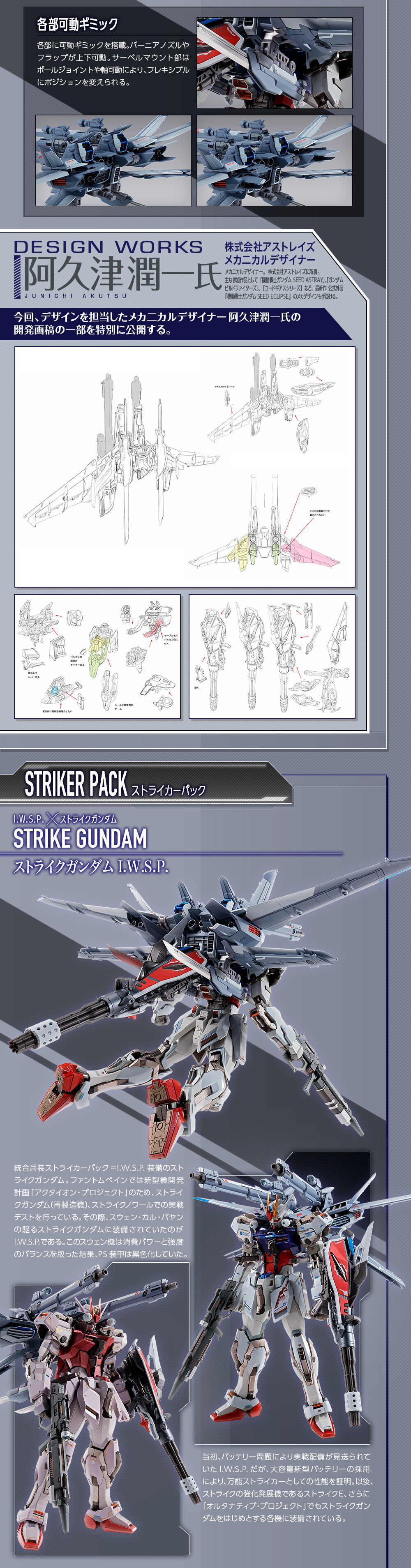 Metal Build P202QX Integrated Weapons Striker Pack for Gundam Seed Series