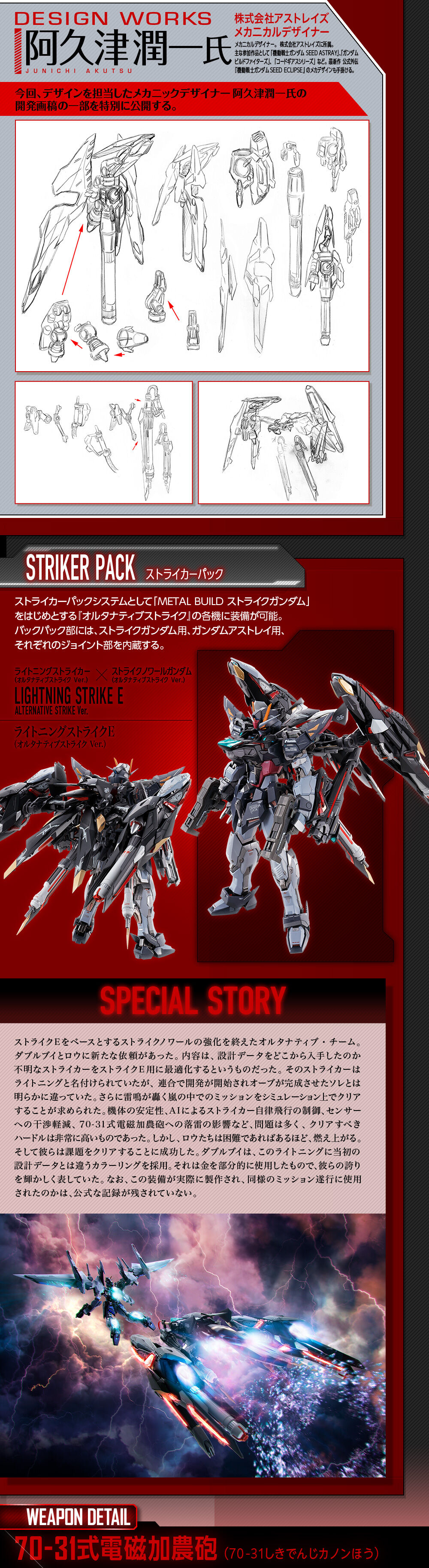 Metal Build P204QX Lightning Striker for Gundam Seed Series(Alternative Strike)