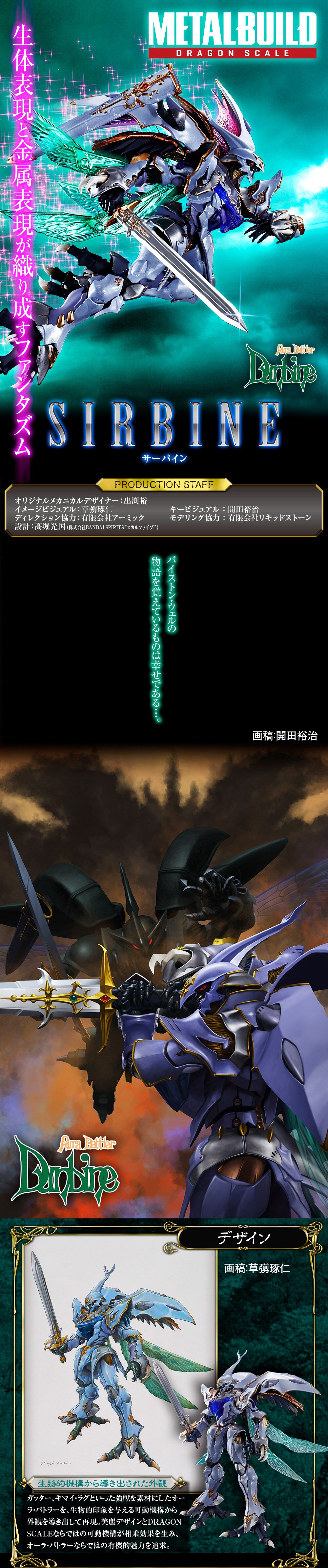 日版] Bandai Metal Build 魂商店限定可動模型- Dragon Scale Sirbine