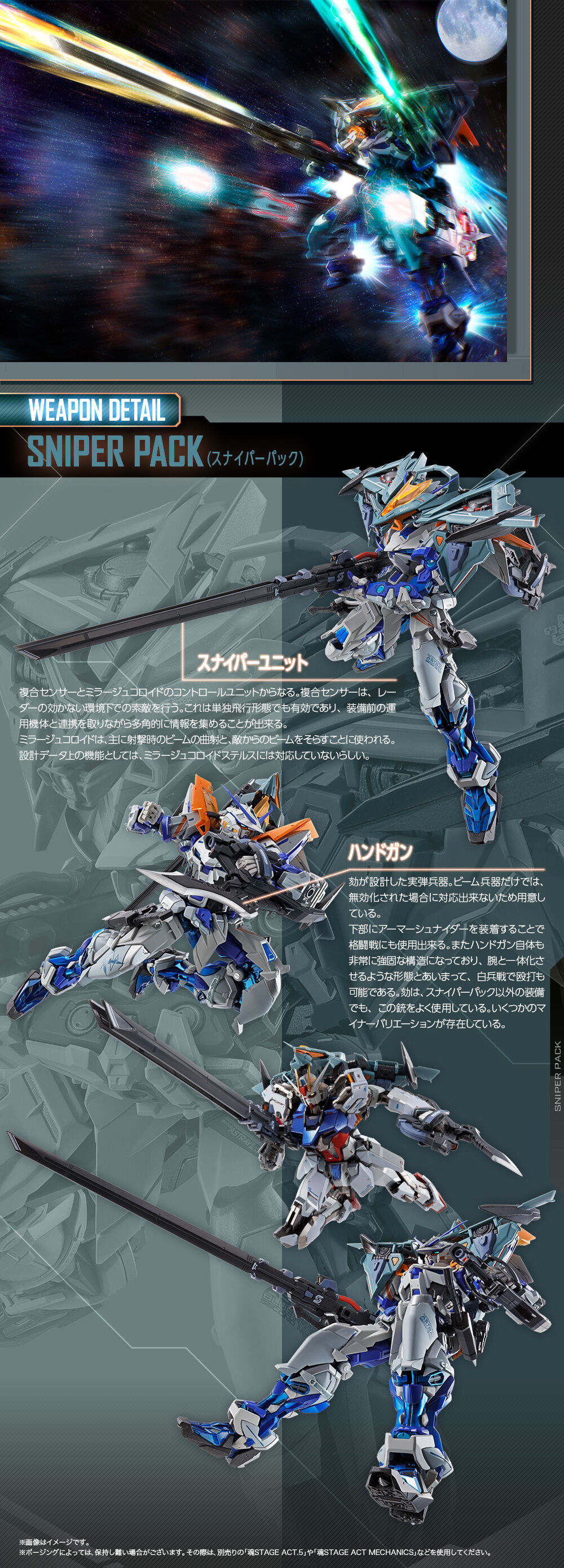 Metal Build Sniper Pack for Gundam Seed Series